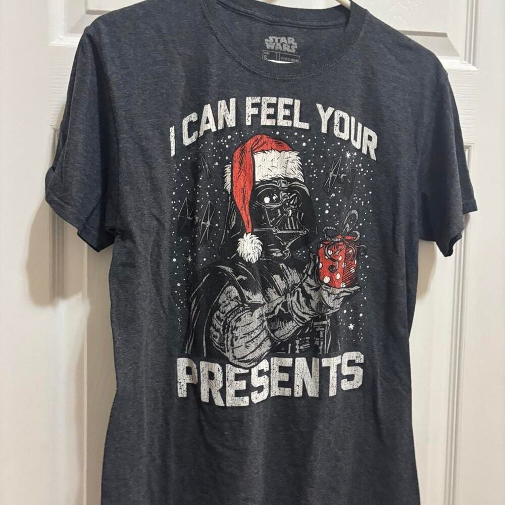Star-wars Men's Grey and Black T-shirt